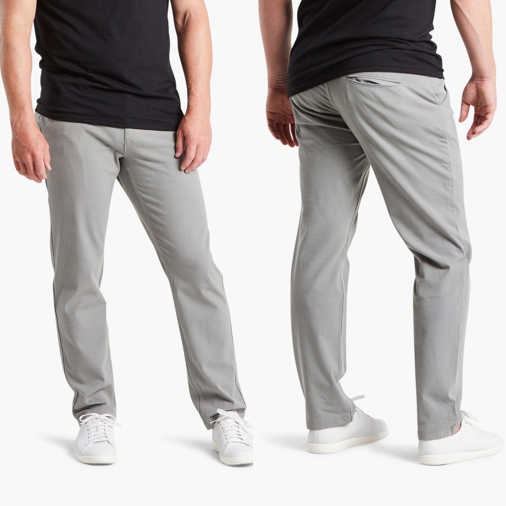 Mugsy Jeans Damens Chinos Mens 34x32 Grey Slim Straight Stretch Pants K6PNDA